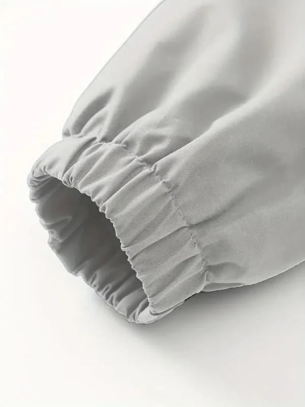 Men's Hooded Zip-Up Jacket with Chest Pocket