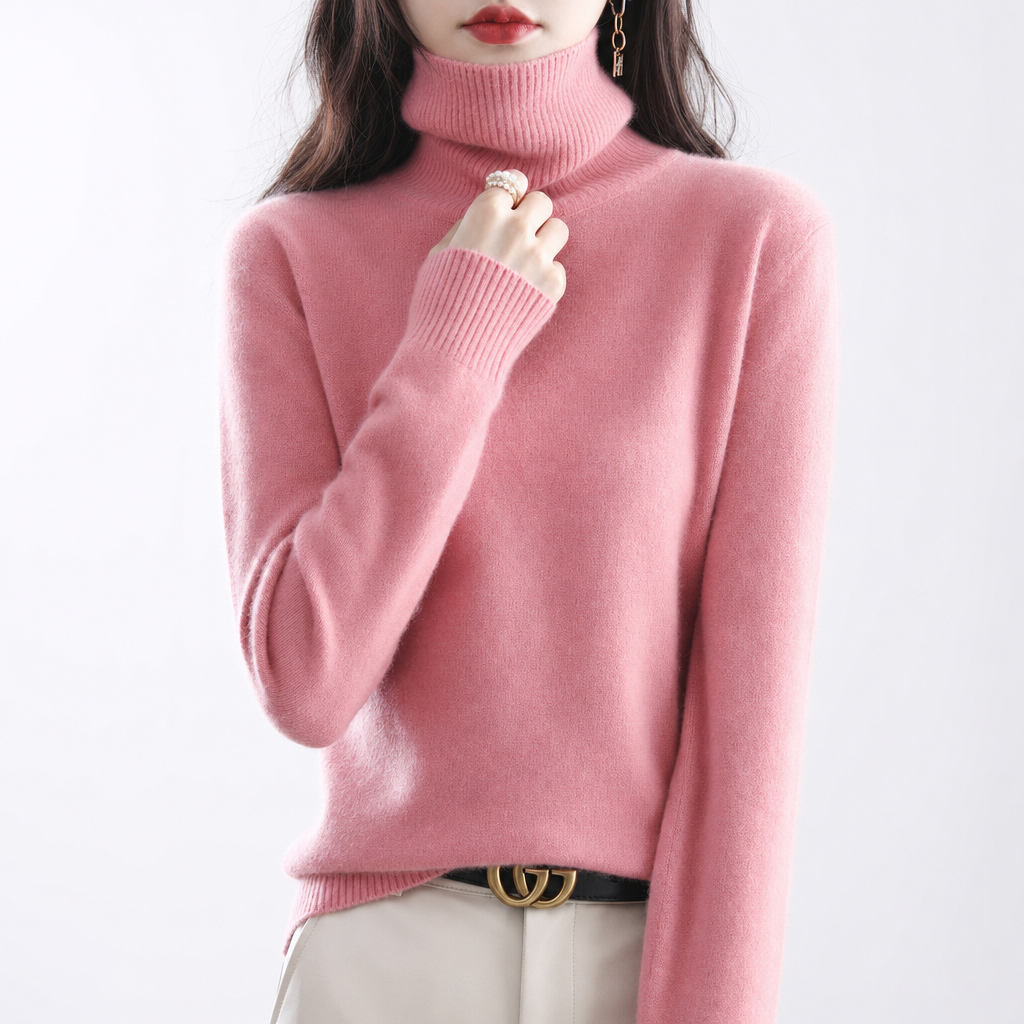 Women's Roll Neck Knit Jumper