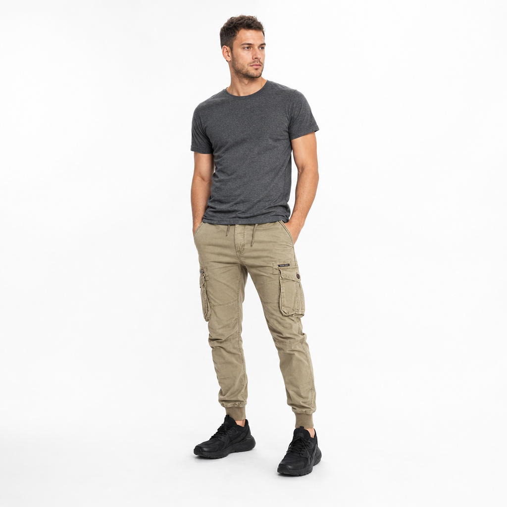Men's Utility Cargo Jogger Trousers