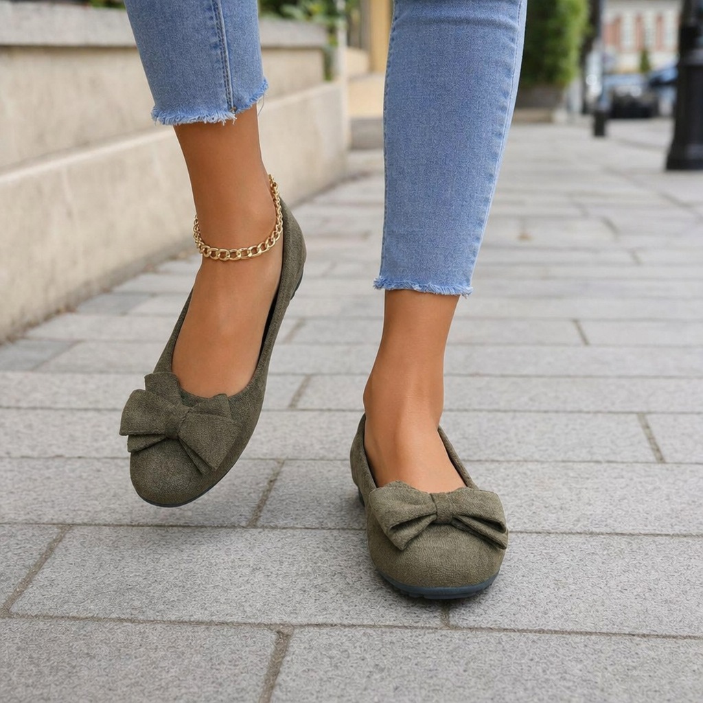 Women's Bow Detail Ballet Flats