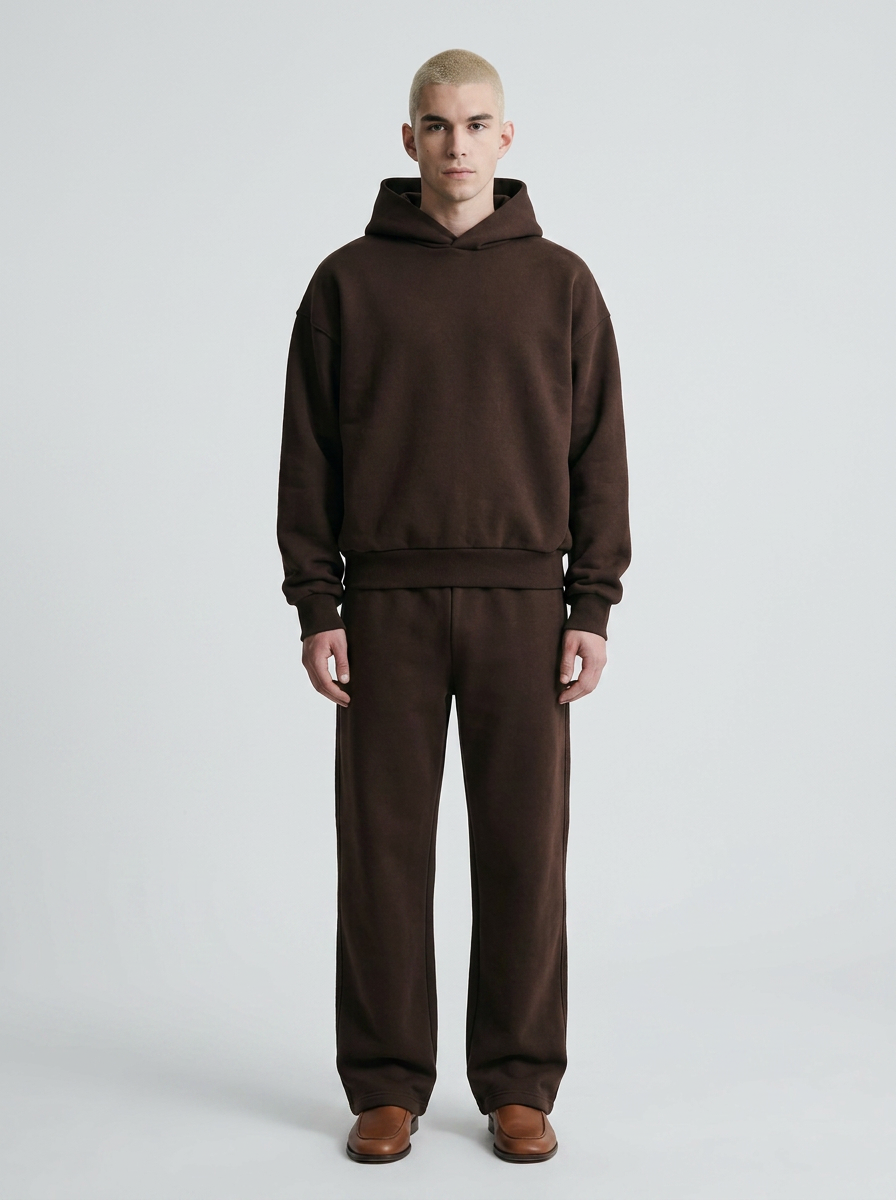 Men's Cotton Blend Hoodie and Joggers Tracksuit Set