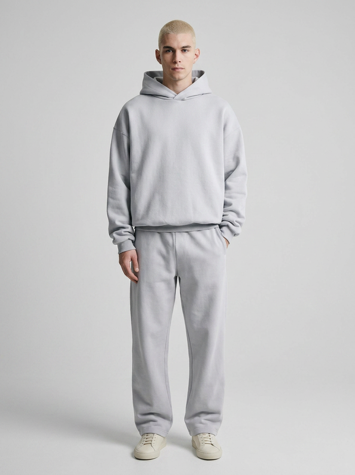 Men's Cotton Blend Hoodie and Joggers Tracksuit Set