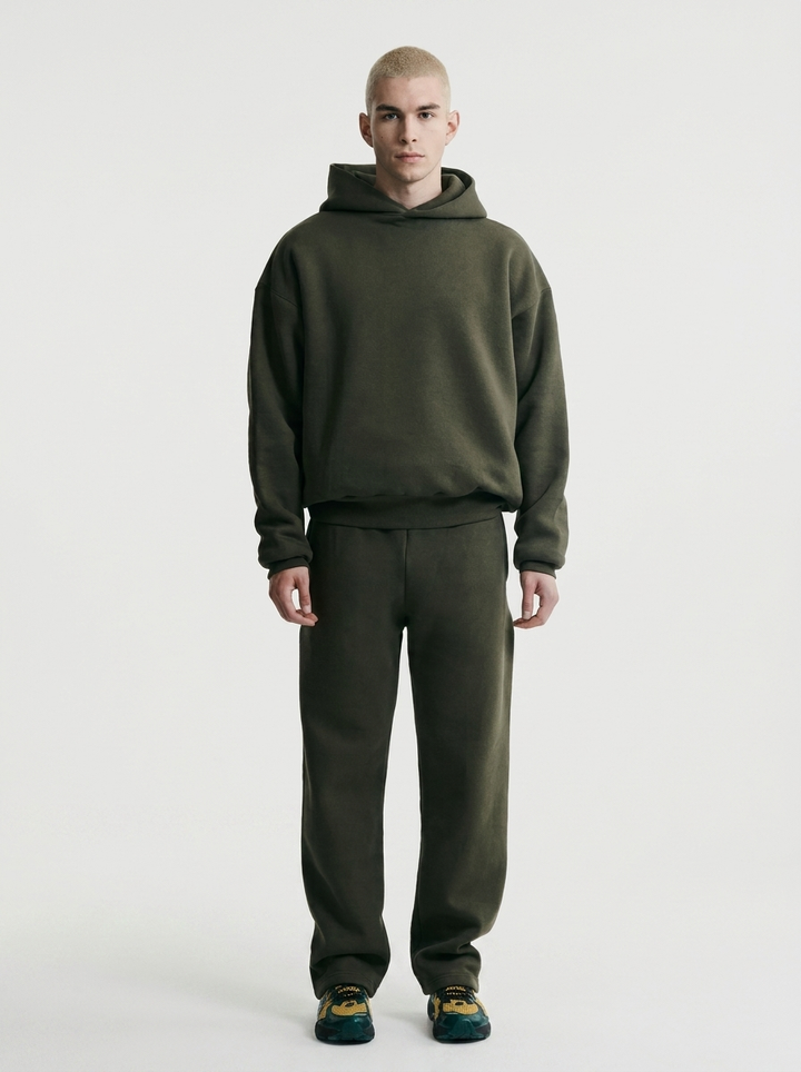 Men's Cotton Blend Hoodie and Joggers Tracksuit Set