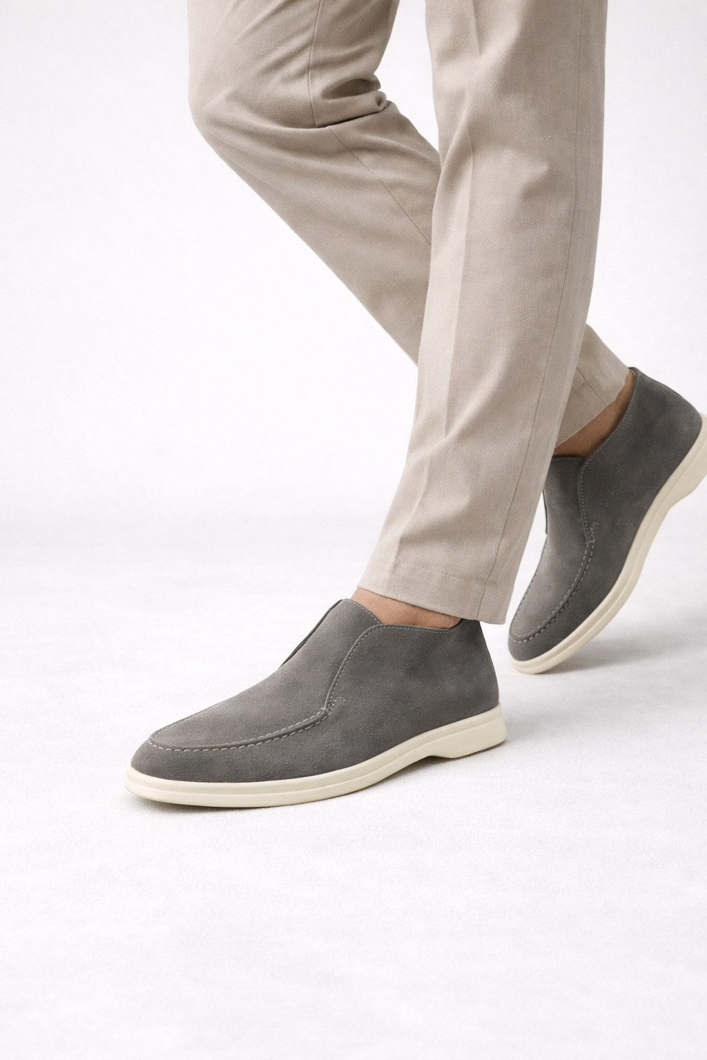 Men's Suede Slip-On Ankle Boots