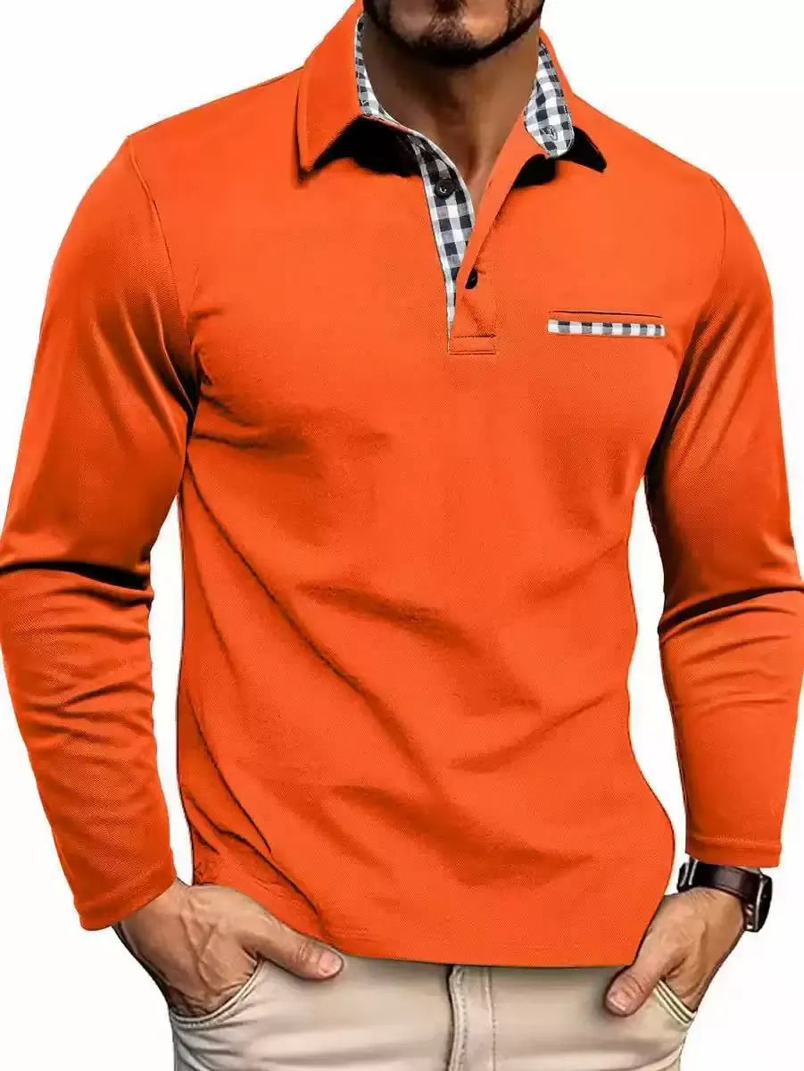 Men's Long Sleeve Polo Shirt