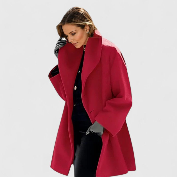 Manteau pour femme à coupe décontractée avec col châle