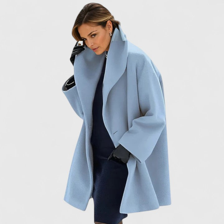 Manteau pour femme à coupe décontractée avec col châle