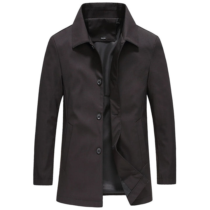 Men's Longline Tailored Jacket with Point Collar