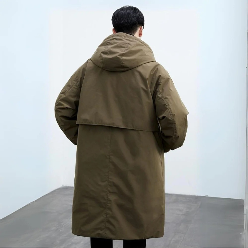 Men's Waterproof Hooded Trench Coat