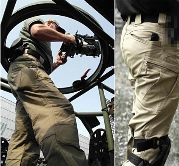 Men's Cargo Trousers with Zip Pockets