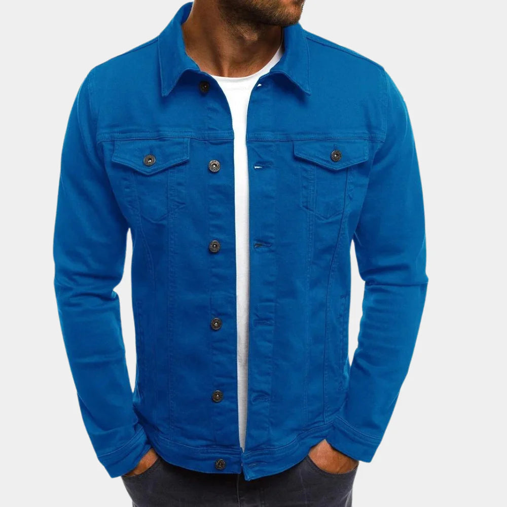 Men's Classic Denim Trucker Jacket - Blue