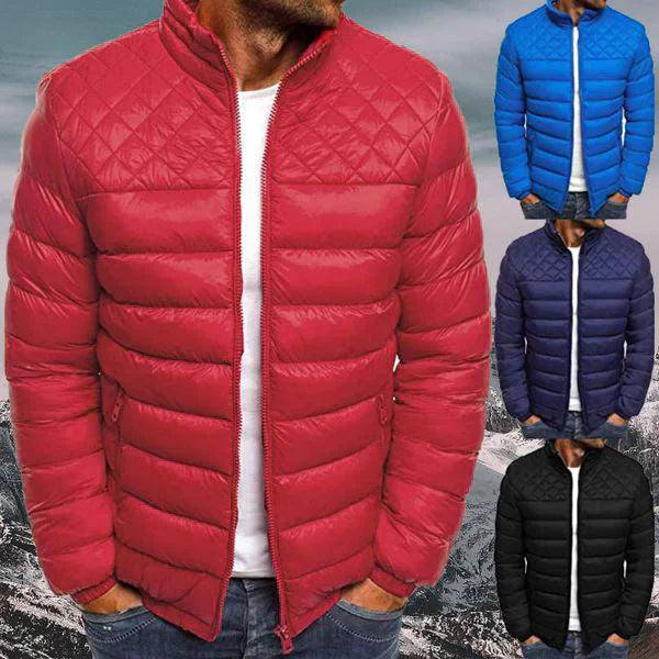Men's Quilted Puffer Jacket detail