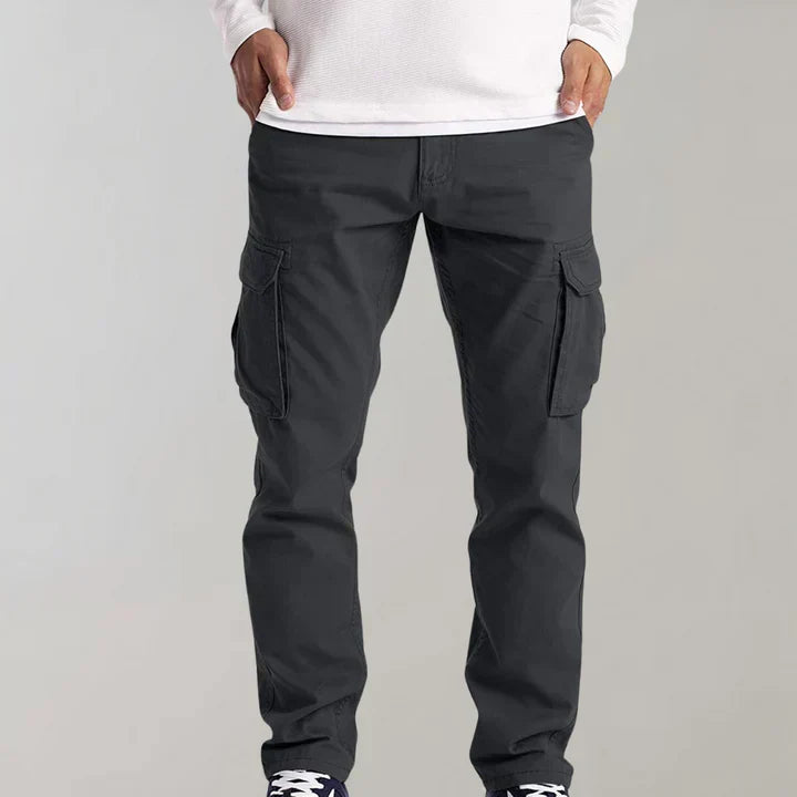 Men's Cargo Trousers with Flap Pockets