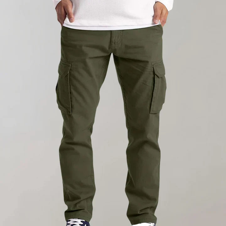 Men's Cargo Trousers with Flap Pockets