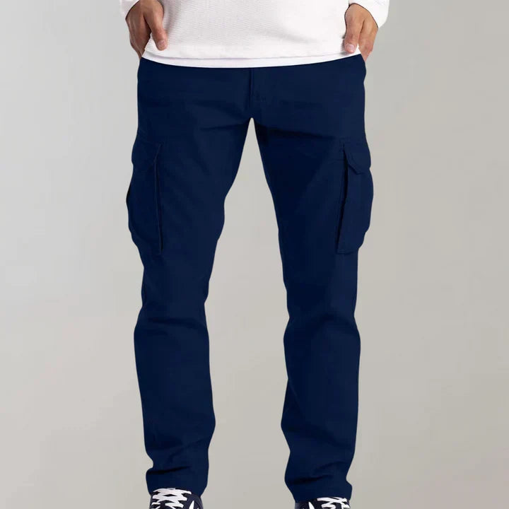 Men's Cargo Trousers with Flap Pockets