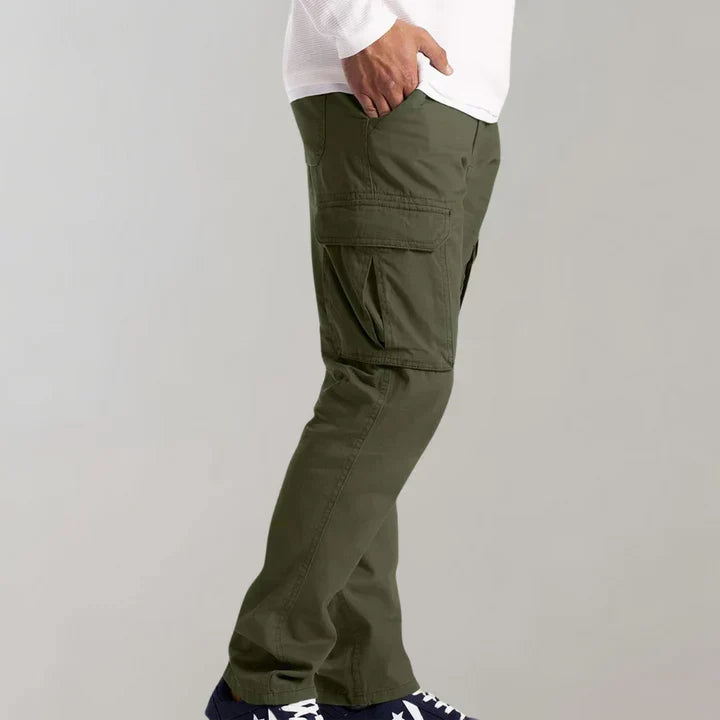 Men's Cargo Trousers with Flap Pockets