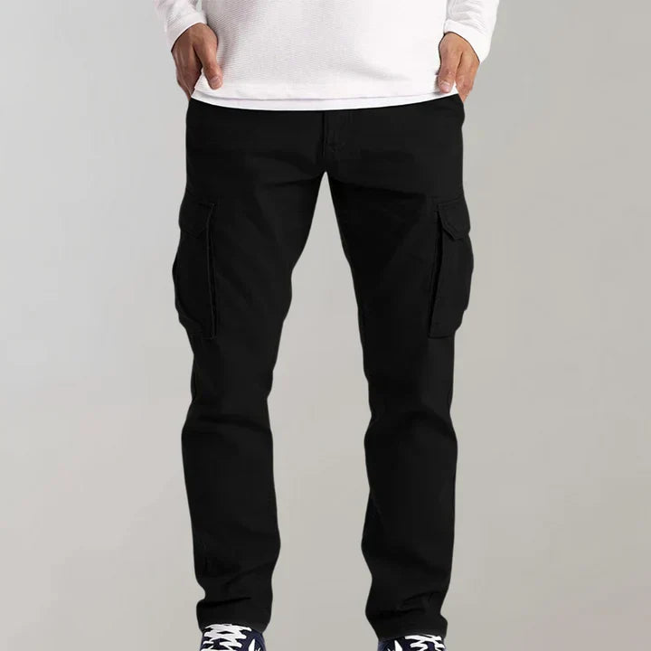 Men's Cargo Trousers with Flap Pockets