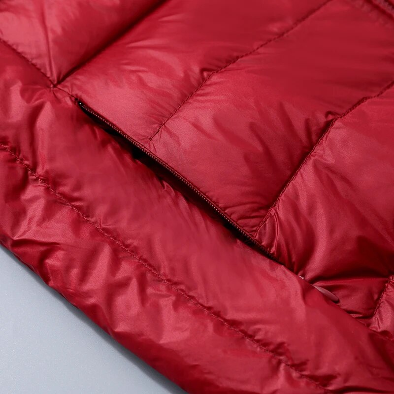 Women's Lightweight Down Hooded Puffer Jacket