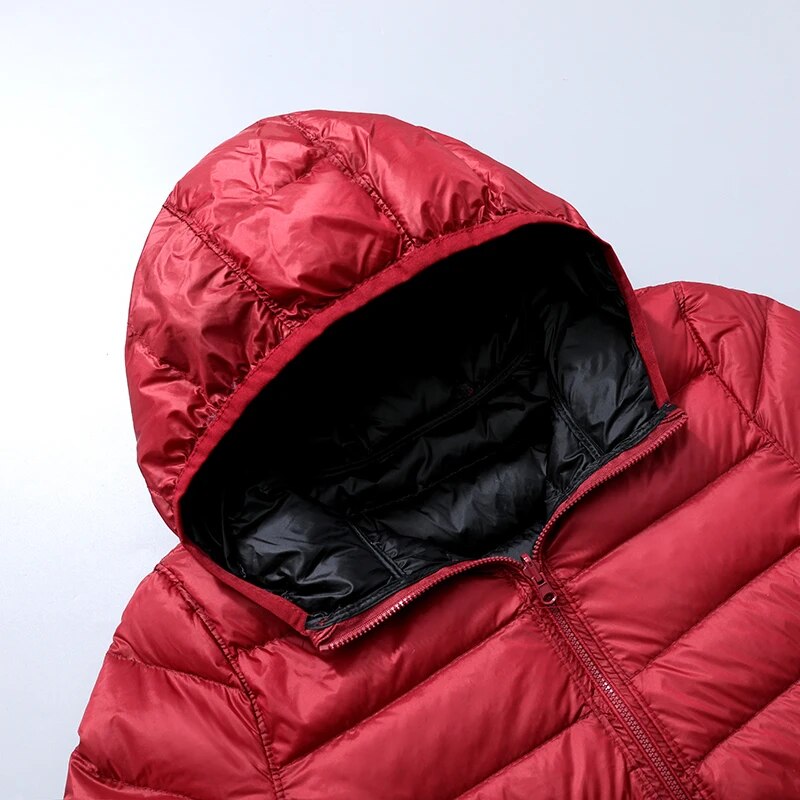 Women's Lightweight Down Hooded Puffer Jacket