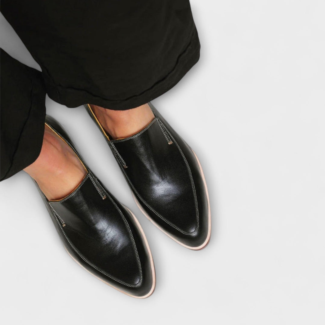 Women's Leather Slip On Loafers
