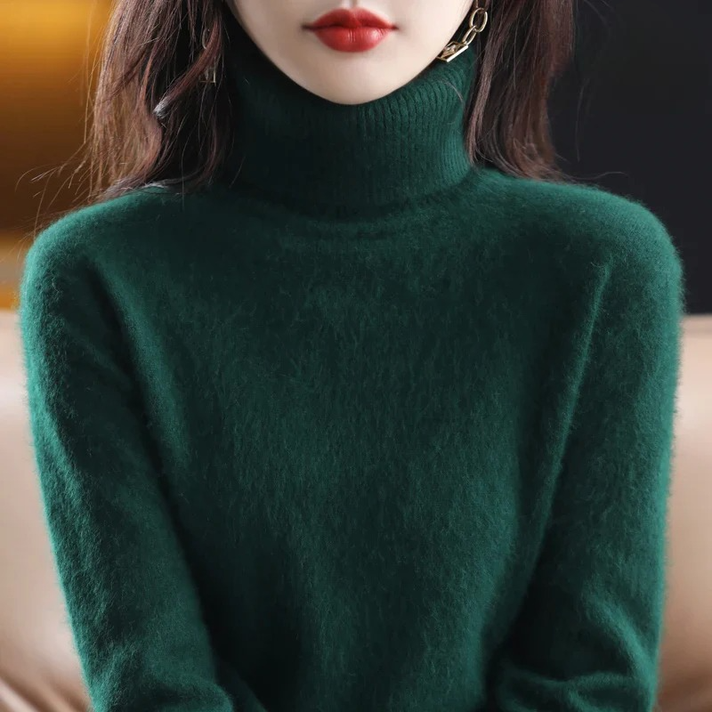Women's Roll Neck Knit Jumper