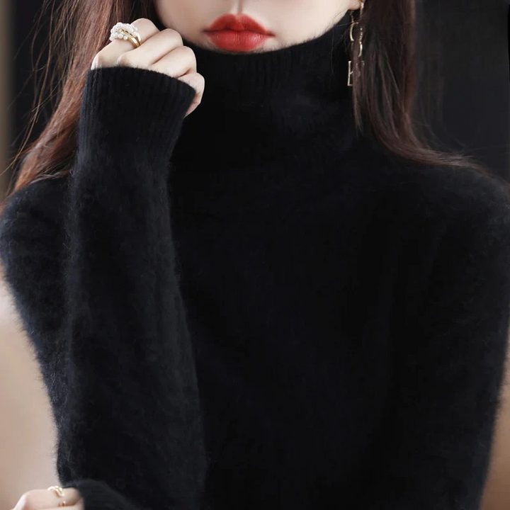 Women's Roll Neck Knit Jumper