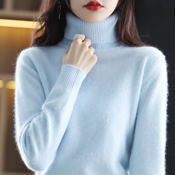 Women's Roll Neck Knit Jumper