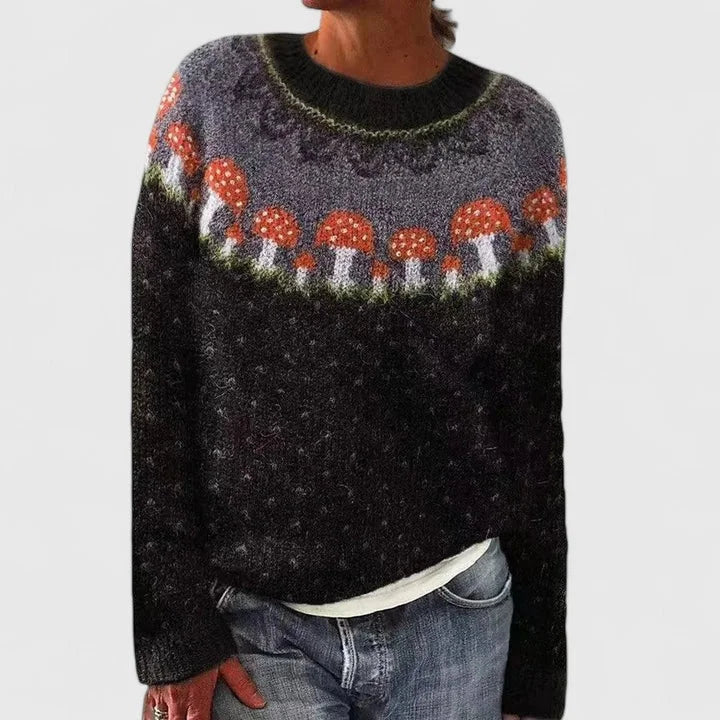 Women's Fair Isle Knit Crew Neck Jumper