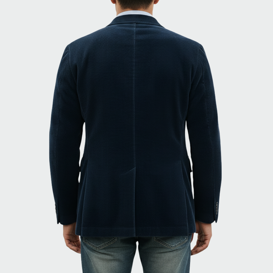 Men's Corduroy Blazer and Waistcoat Set