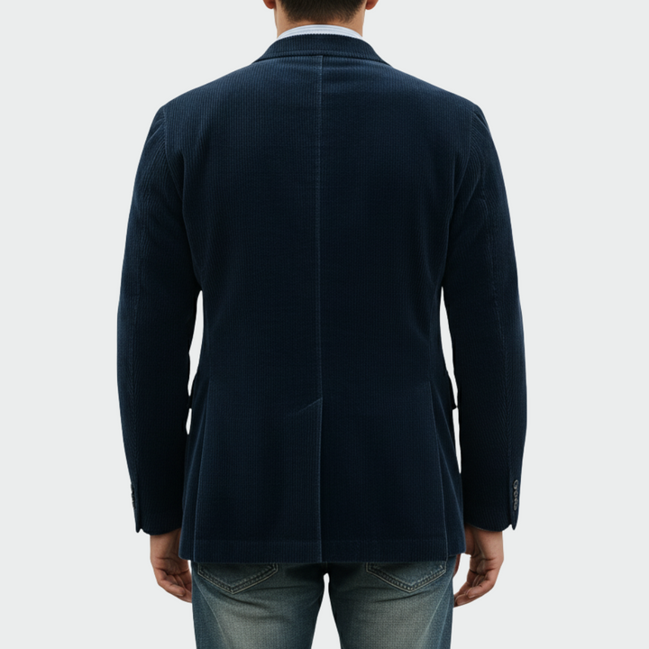 Men's Corduroy Blazer and Waistcoat Set