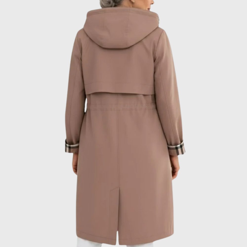 Women's Hooded Longline Trench Coat