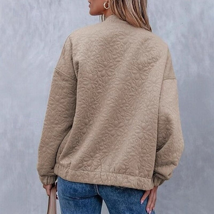 Women's Quilted Textured Open-Front Jacket