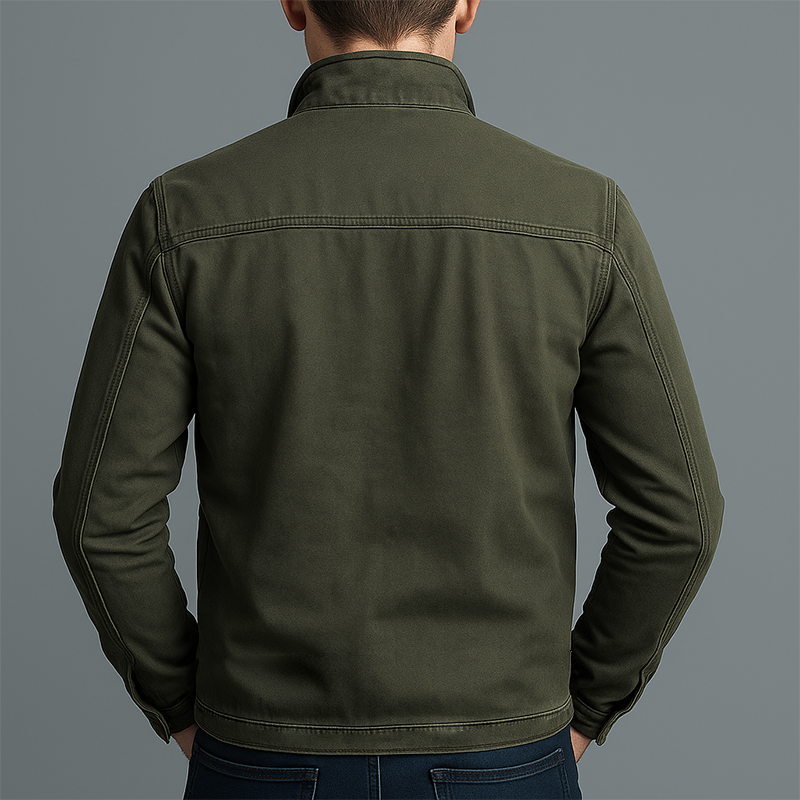 Men's Faux Suede Biker Jacket