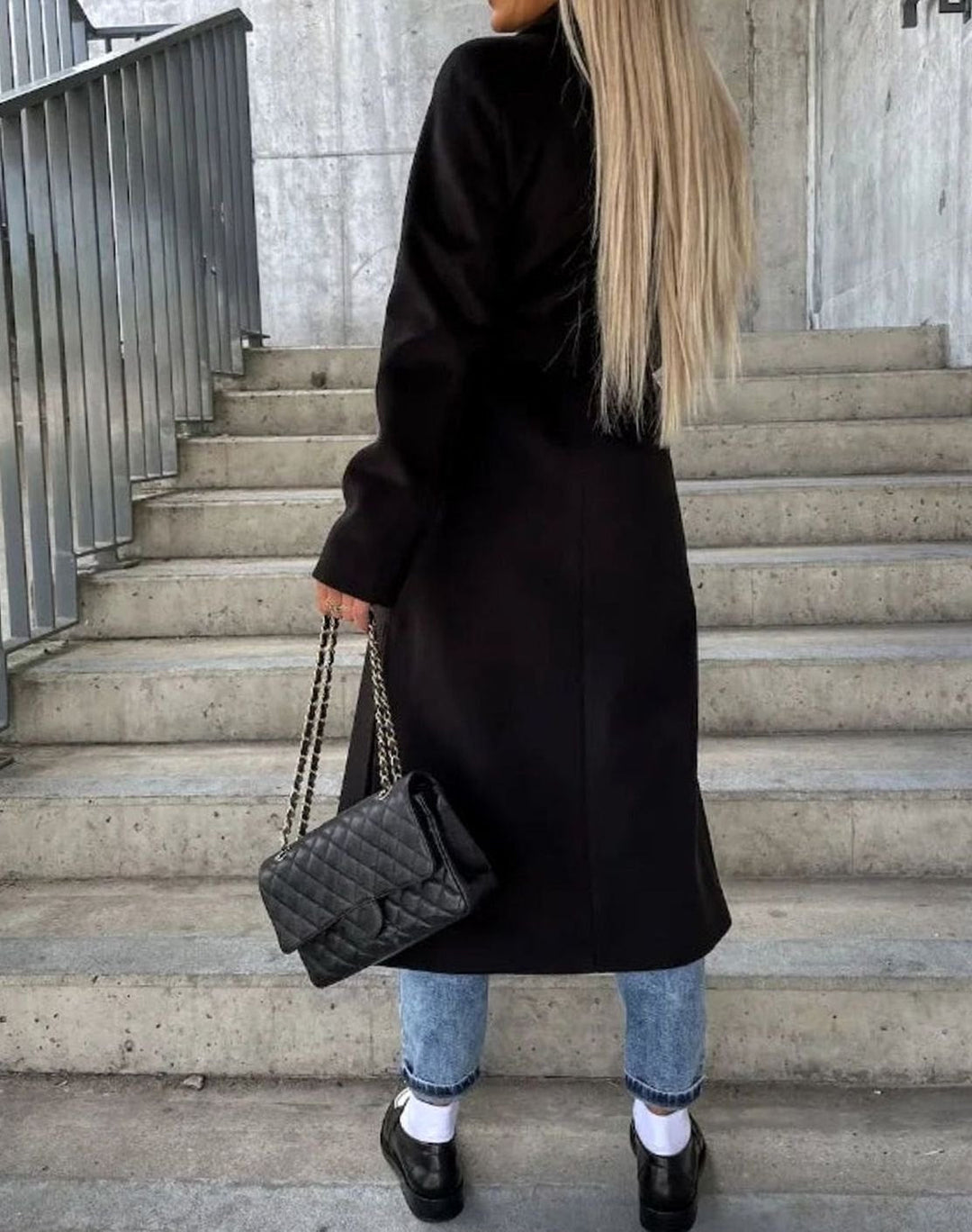 Women's Double-Breasted Belted Trench Coat
