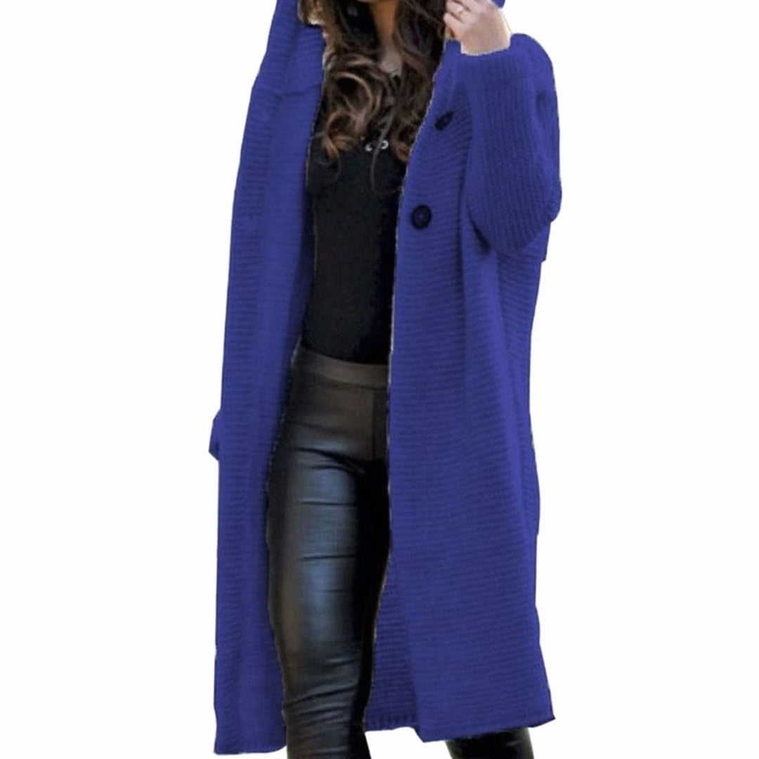 Women's Hooded Longline Knit Cardigan