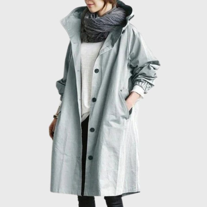 Women's Hooded Oversized Trench Coat