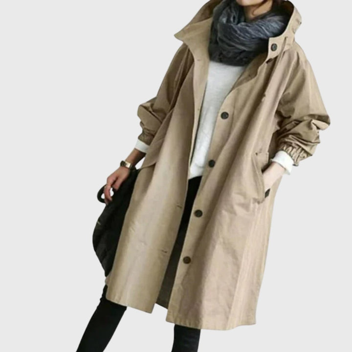 Women's Hooded Oversized Trench Coat