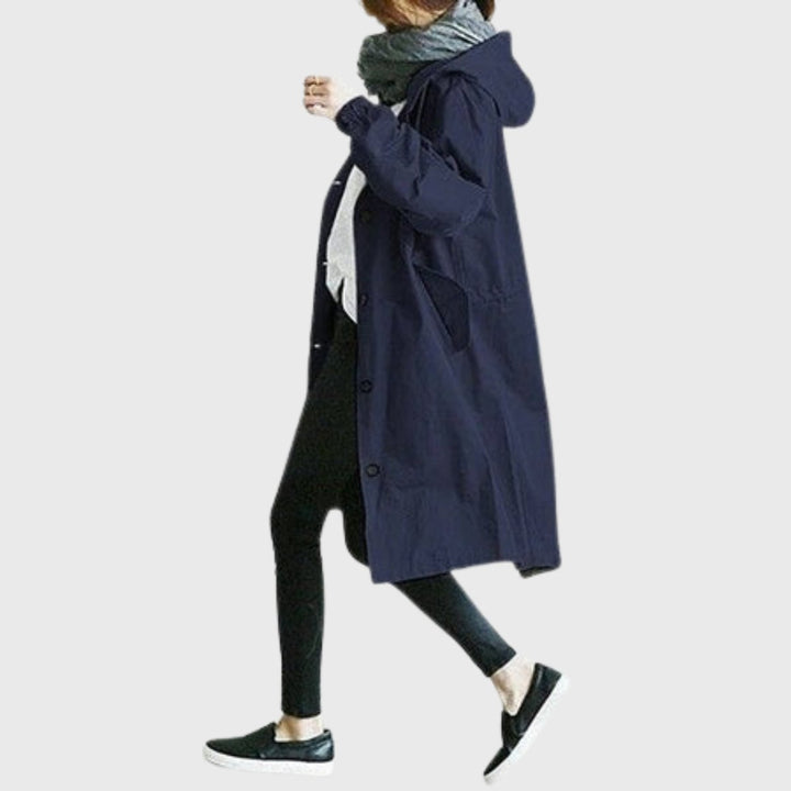 Women's Hooded Oversized Trench Coat