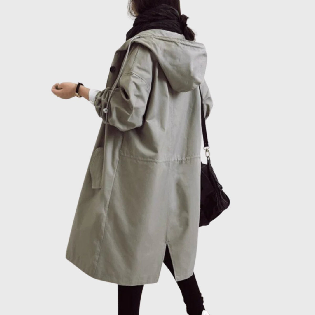 Women's Hooded Oversized Trench Coat