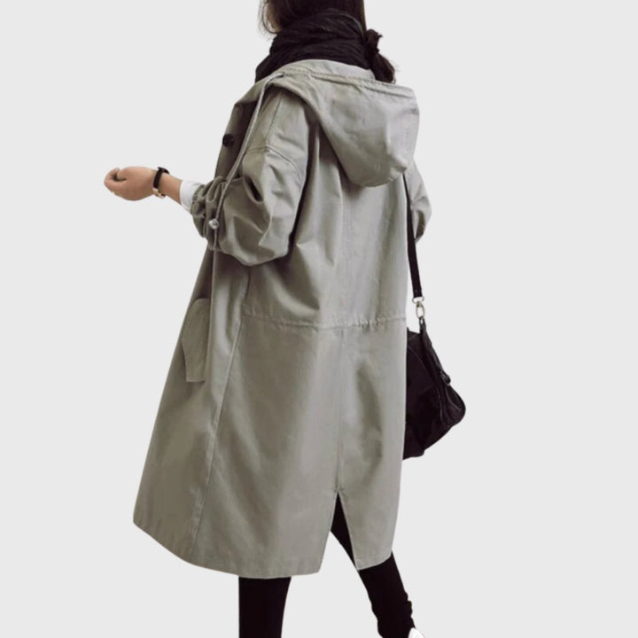 Women's Hooded Oversized Trench Coat