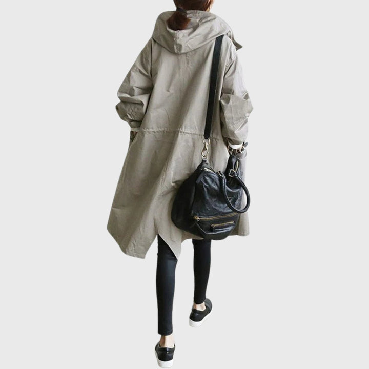 Women's Hooded Oversized Trench Coat
