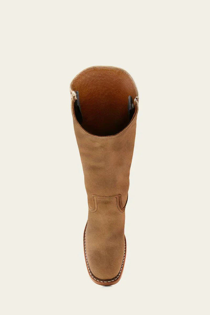 Women's Leather Knee-High Boots with Block Heel