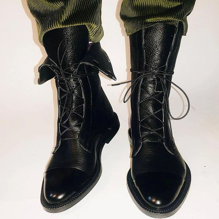 Women's Leather Lace-Up Ankle Boots