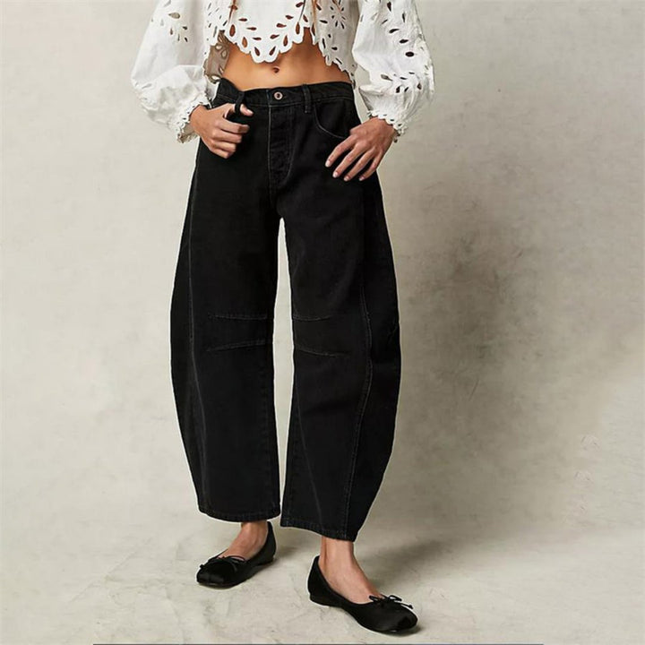 Women's Denim Barrel Leg Baggy Jeans