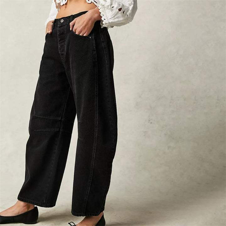 Women's Denim Barrel Leg Baggy Jeans