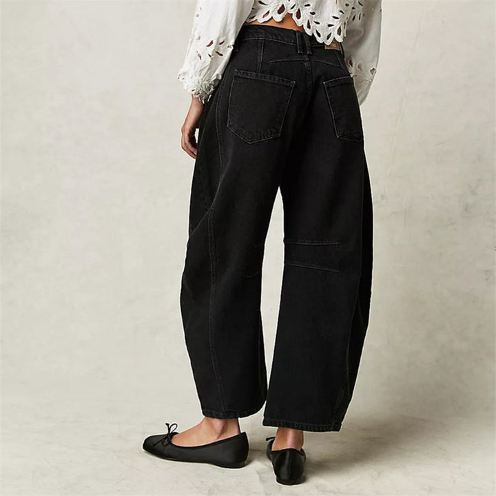 Women's Denim Barrel Leg Baggy Jeans