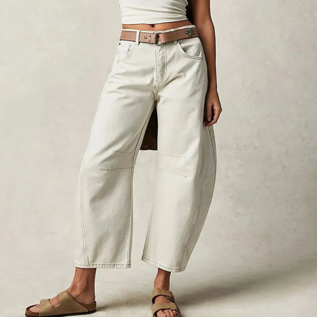 Women's Denim Barrel Leg Baggy Jeans