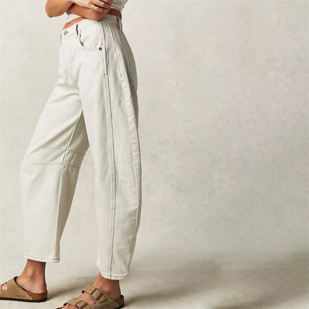 Women's Denim Barrel Leg Baggy Jeans