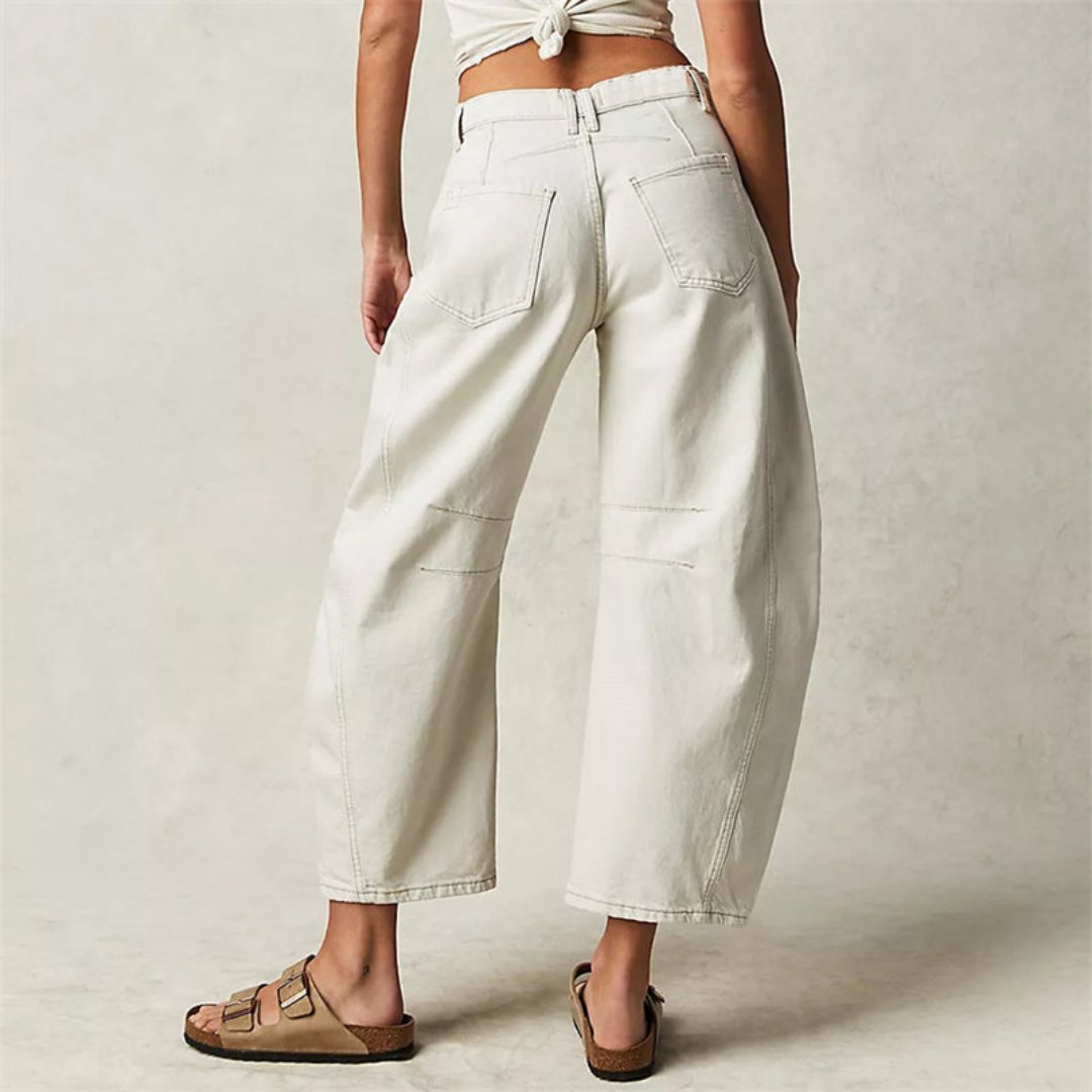 Women's Denim Barrel Leg Baggy Jeans