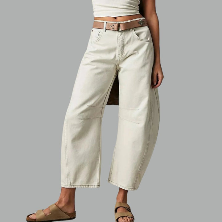 Women's Denim Barrel Leg Baggy Jeans